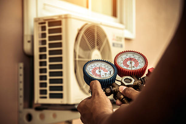 Professional Hvac Installation technician working in New Paris, IN
